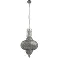 Hängeleuchte Sarala - Silberfarben, MODERN, Metall (42/170cm) - MODERN LIVING