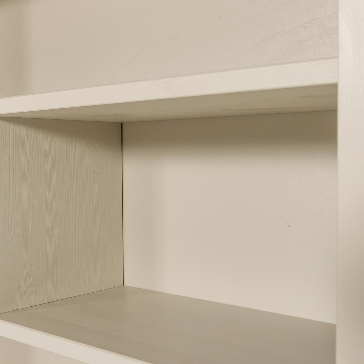 Regal Wallcover Grau - Grau, Design, Holz (117/229/31cm) - Livetastic
