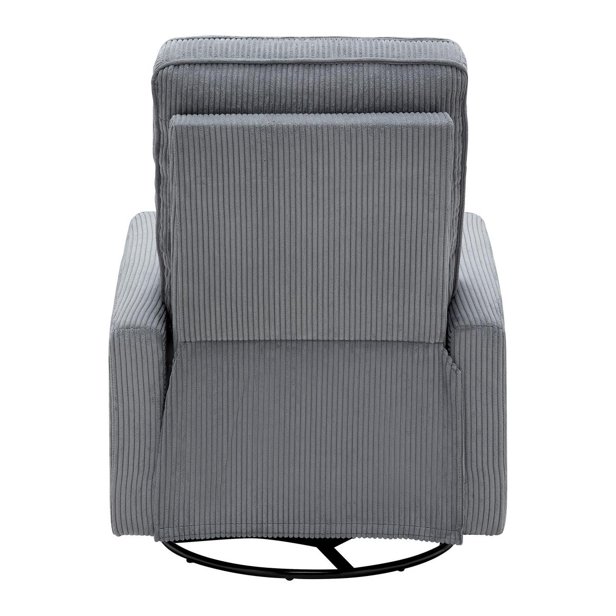 Relaxsessel Melinda Dunkelgrau Cord - Dunkelgrau/Schwarz, KONVENTIONELL, Holz/Kunststoff (76/103/96cm) - Mömax