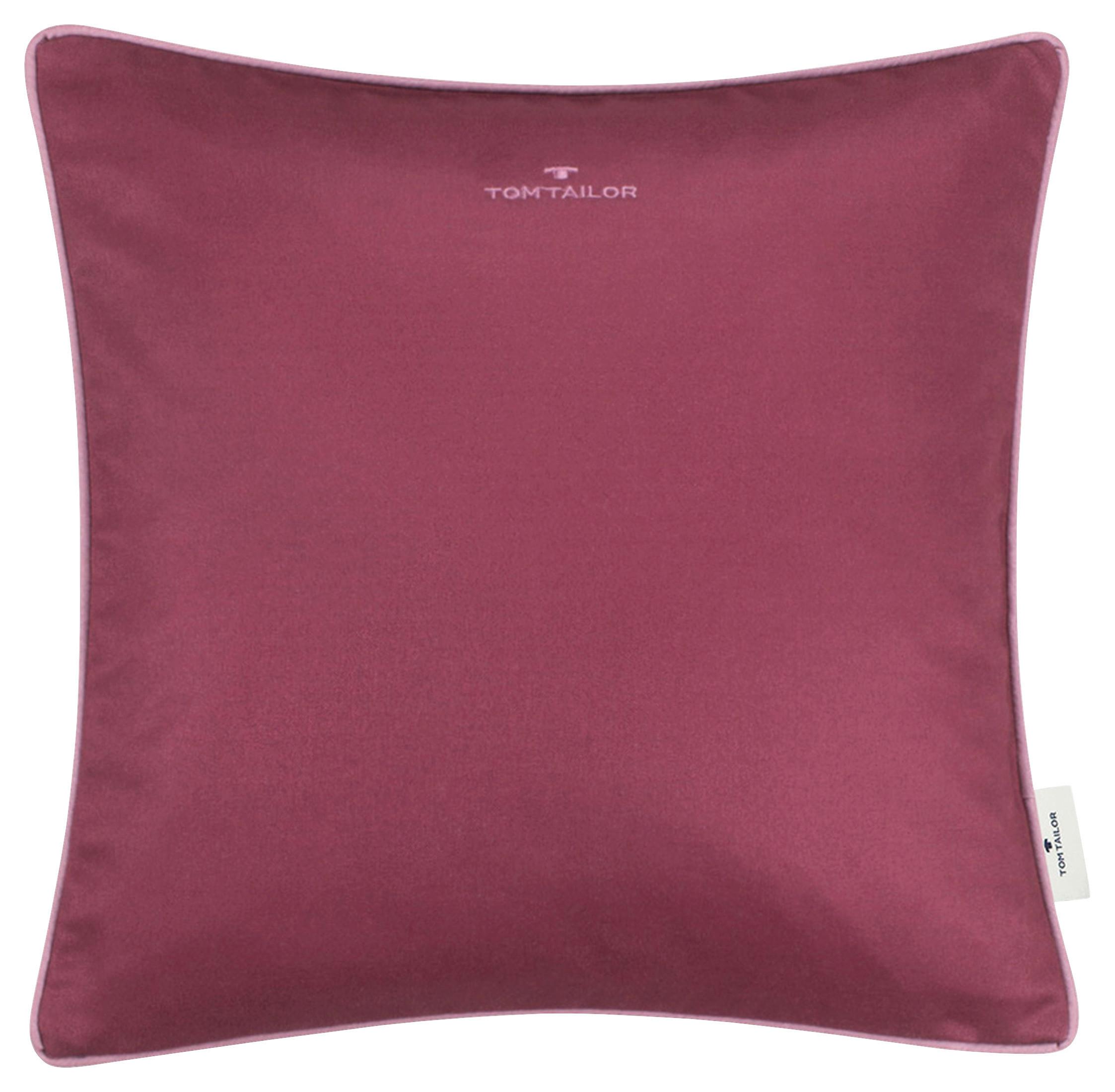 POSZEWKA NA PODUSZKĘ T-DOVESIGNATURE75350-064-40-40 - czerwone wino/ciemnoczerwony, Konventionell, tkanina (40/40cm) - Tom Tailor