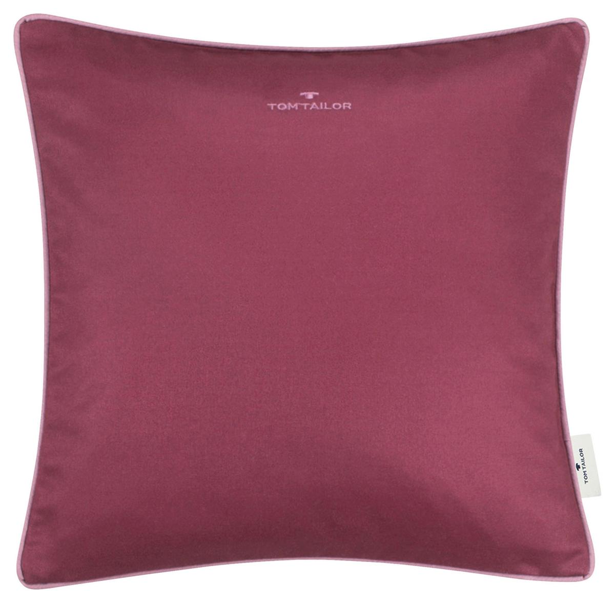 POSZEWKA NA PODUSZKĘ T-DOVESIGNATURE75350-064-40-40 - czerwone wino/ciemnoczerwony, Konventionell, tkanina (40/40cm) - Tom Tailor