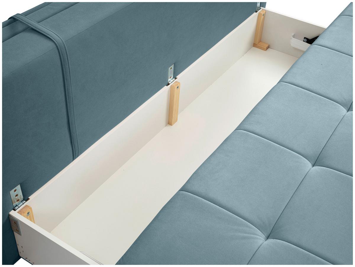 Canapea extensibila ALICE - albastru deschis, Modern, textil (202/73-92/105cm) - Modern Living