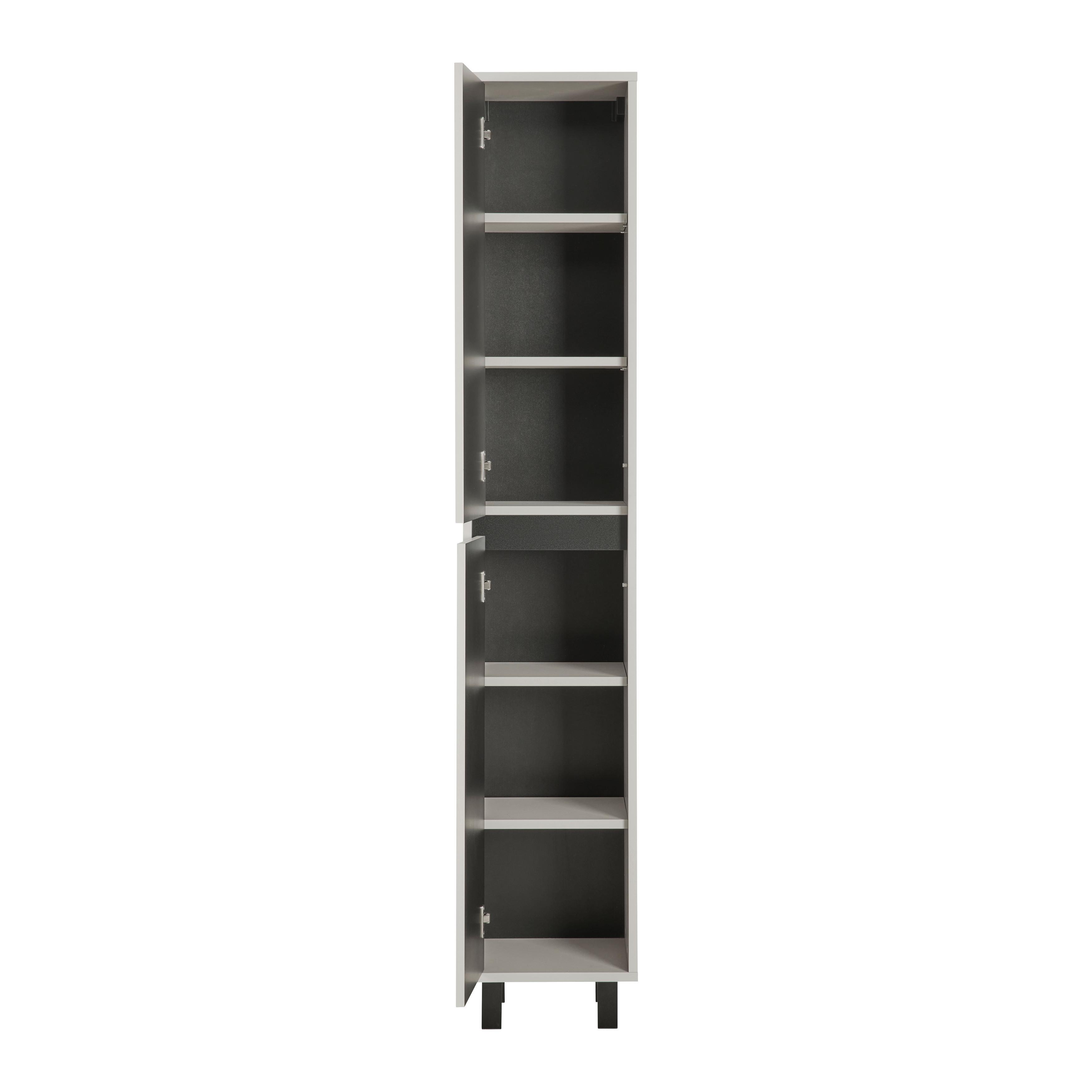 HÖGSKÅP SOPHIA -EXKLUSIV- - svart/kashmir, Modern, trämaterial (35/190/33cm) - Mömax