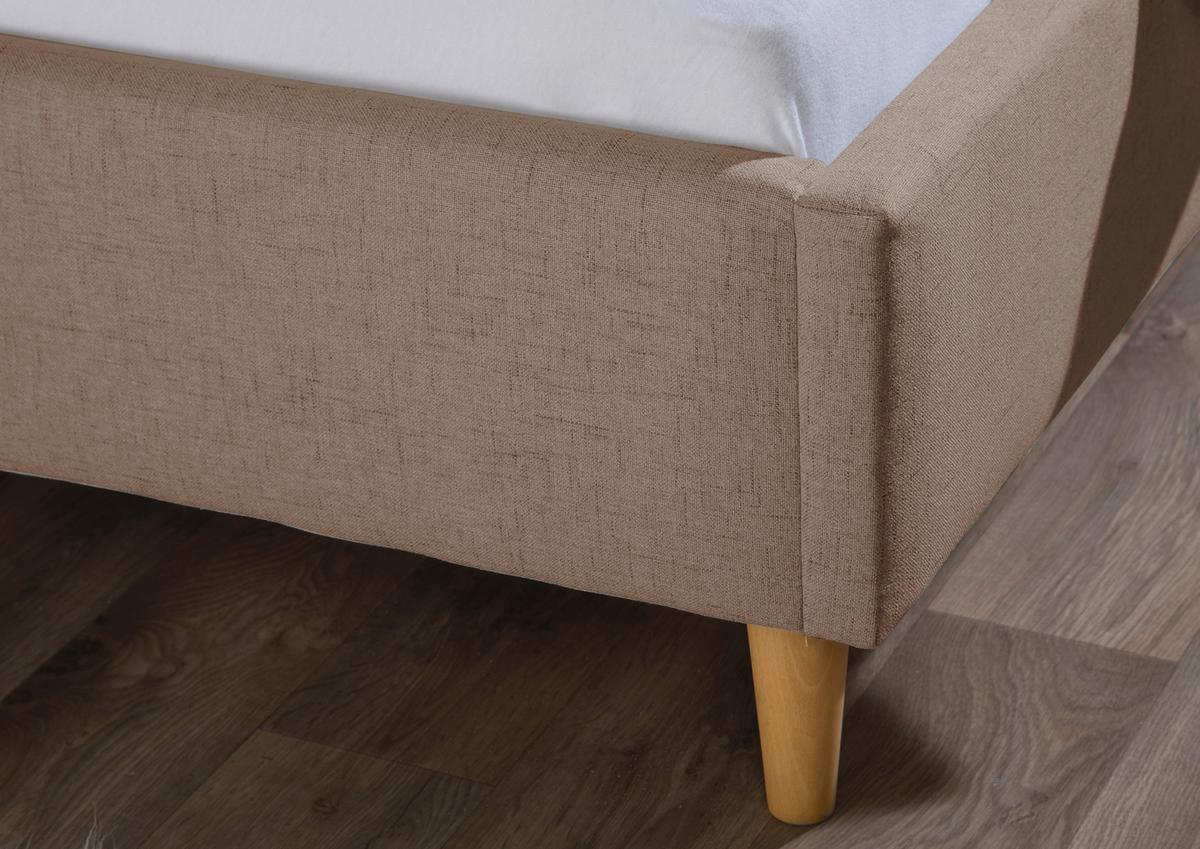 Polsterbett Slade Hellbraun ca. 200x200 cm - Hellbraun/Naturfarben, MODERN, Holz/Textil (200/200cm) - Livetastic