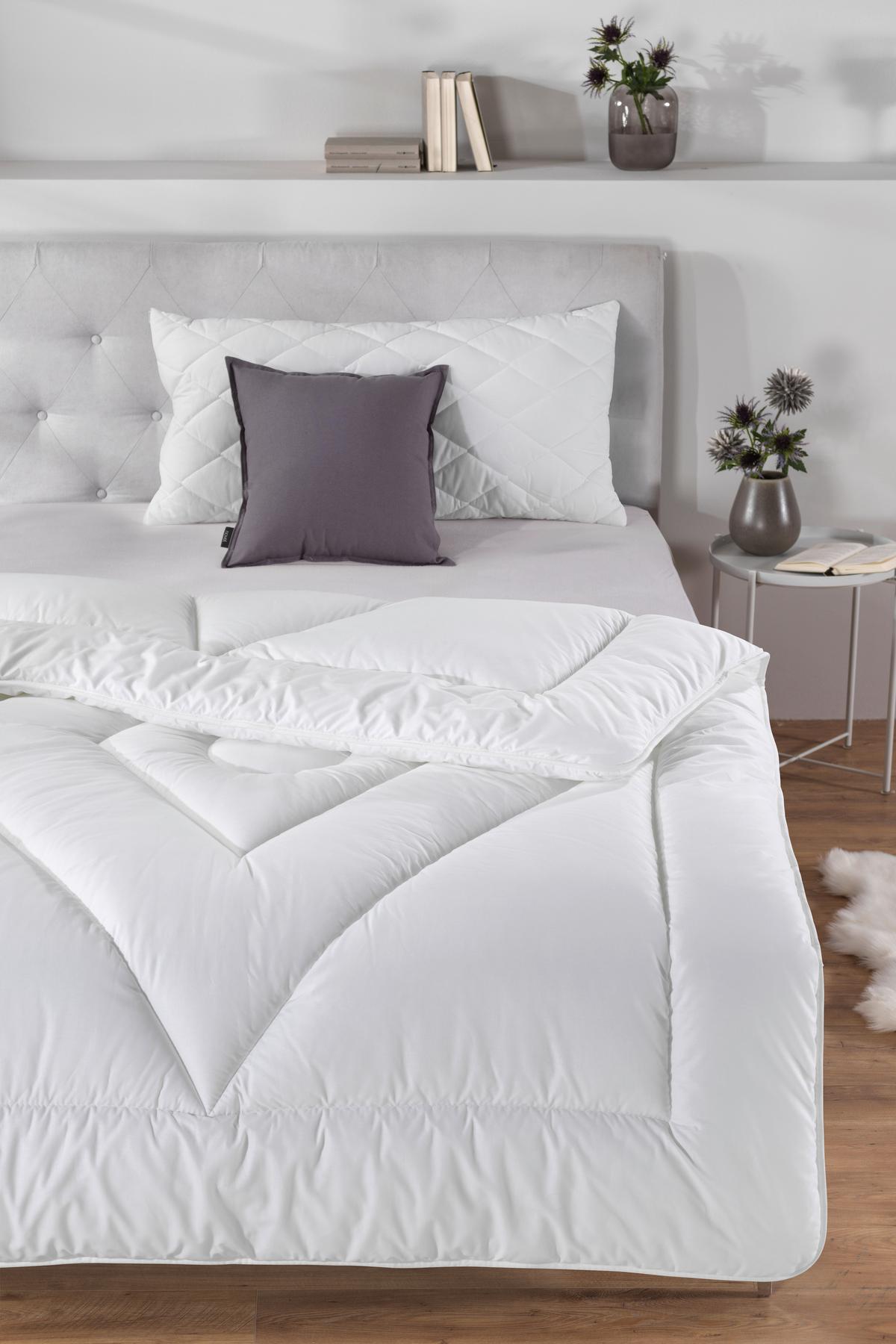 KOŁDRA CAŁOROCZNA NIDRA - kolor naturalny, Konventionell, tworzywo sztuczne/tkanina (135/200cm) - Sleeptex