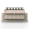 BÄDDSOFFA MIRANDA - beige/svart, Modern, metall/trämaterial (207/71/98cm) - Bessagi Home