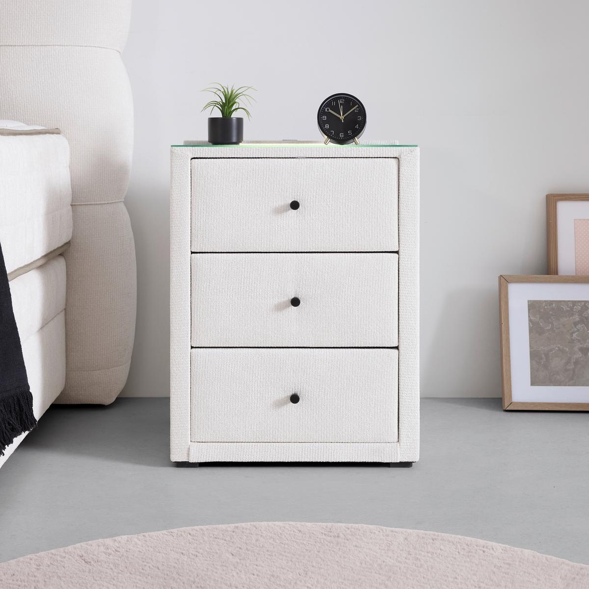 Nachtkästchen Universal Beige - Beige, KONVENTIONELL, Holzwerkstoff/Kunststoff (48/68/45,5cm) - Premium Living