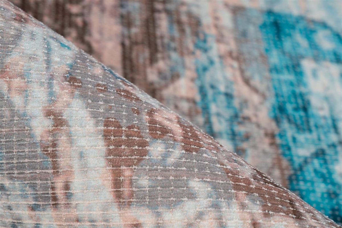 LÄUFER INDIANA 300 BLAU / BRAUN - Blau/Braun, Konventionell, Textil (80/150cm) - Kayoom