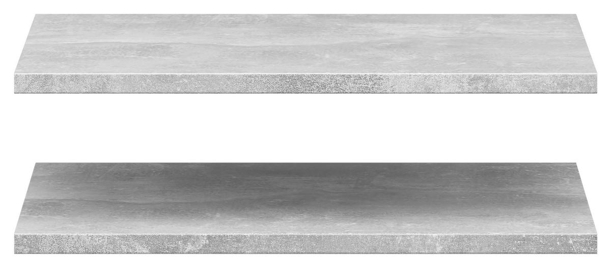 Einlegeboden Multistauraum Betonoptik - Grau, MODERN, Holzwerkstoff (42/3/36cm) - Mömax