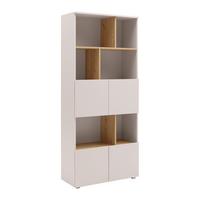 Regal Savanna Kaschmirfarben - Kaschmir/Schwarz, Modern, Holzwerkstoff/Kunststoff (80/180/35cm) - Mömax