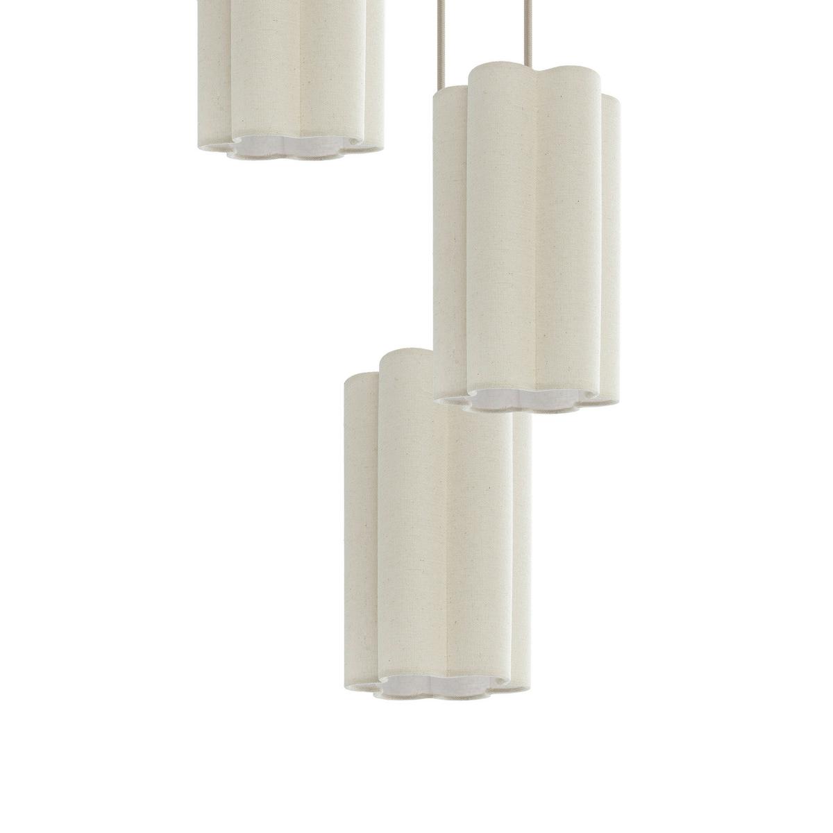 LAMPA WISZĄCA DALMA - beżowy, Trend, tworzywo sztuczne/metal (34/120cm) - Novel