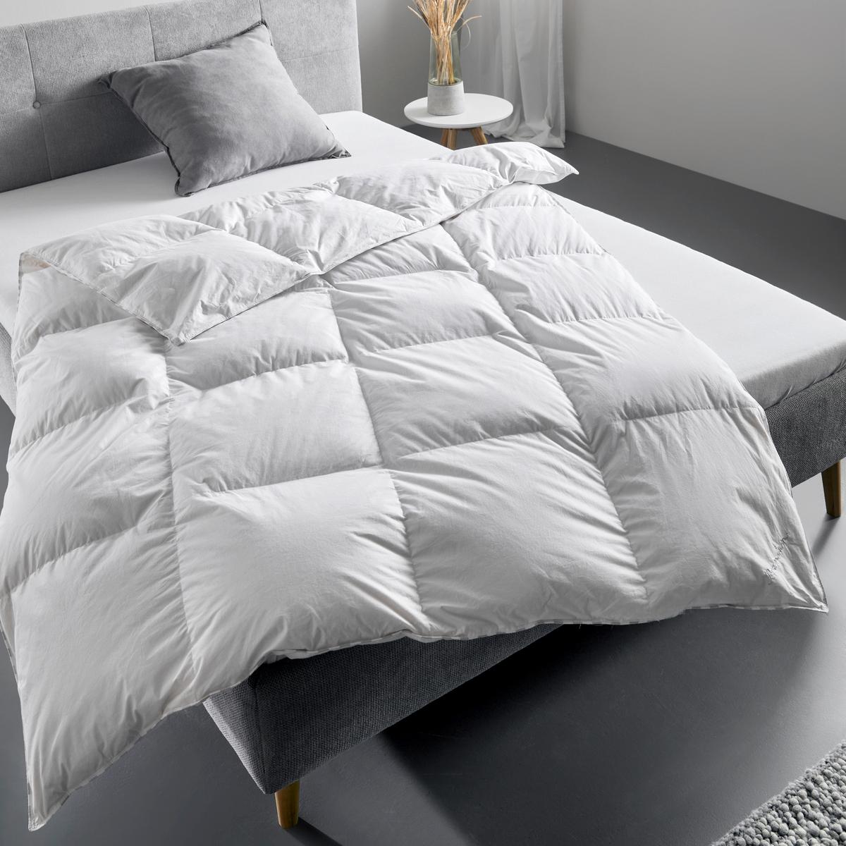 Daunendecke Premium Mittel ca. 140x200cm - Weiß, Textil (135-140cm) - Premium Living