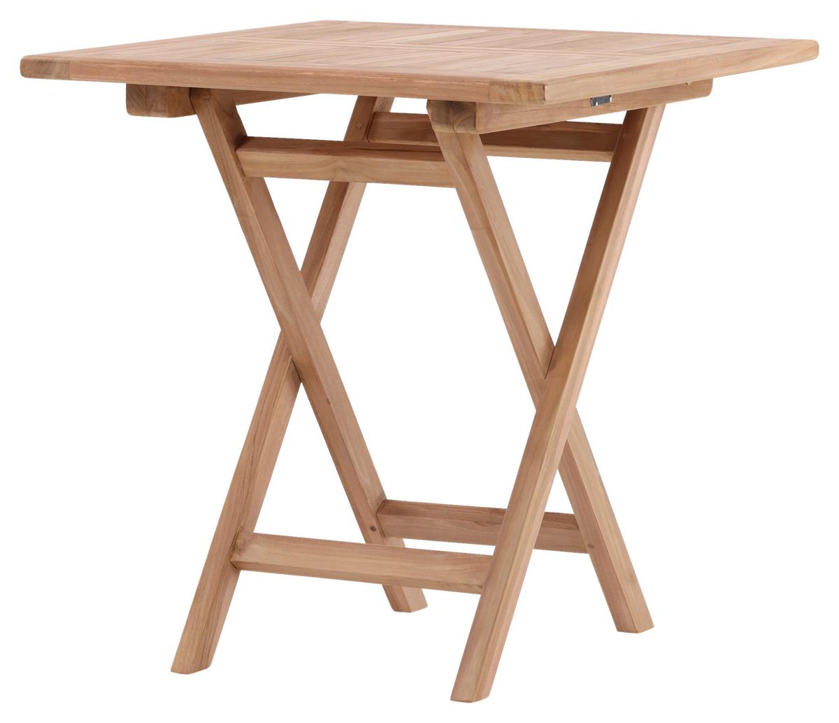 GARTENTISCH KENYA - Teakfarben, KONVENTIONELL, Holz (70/70/75cm) - Gardenson
