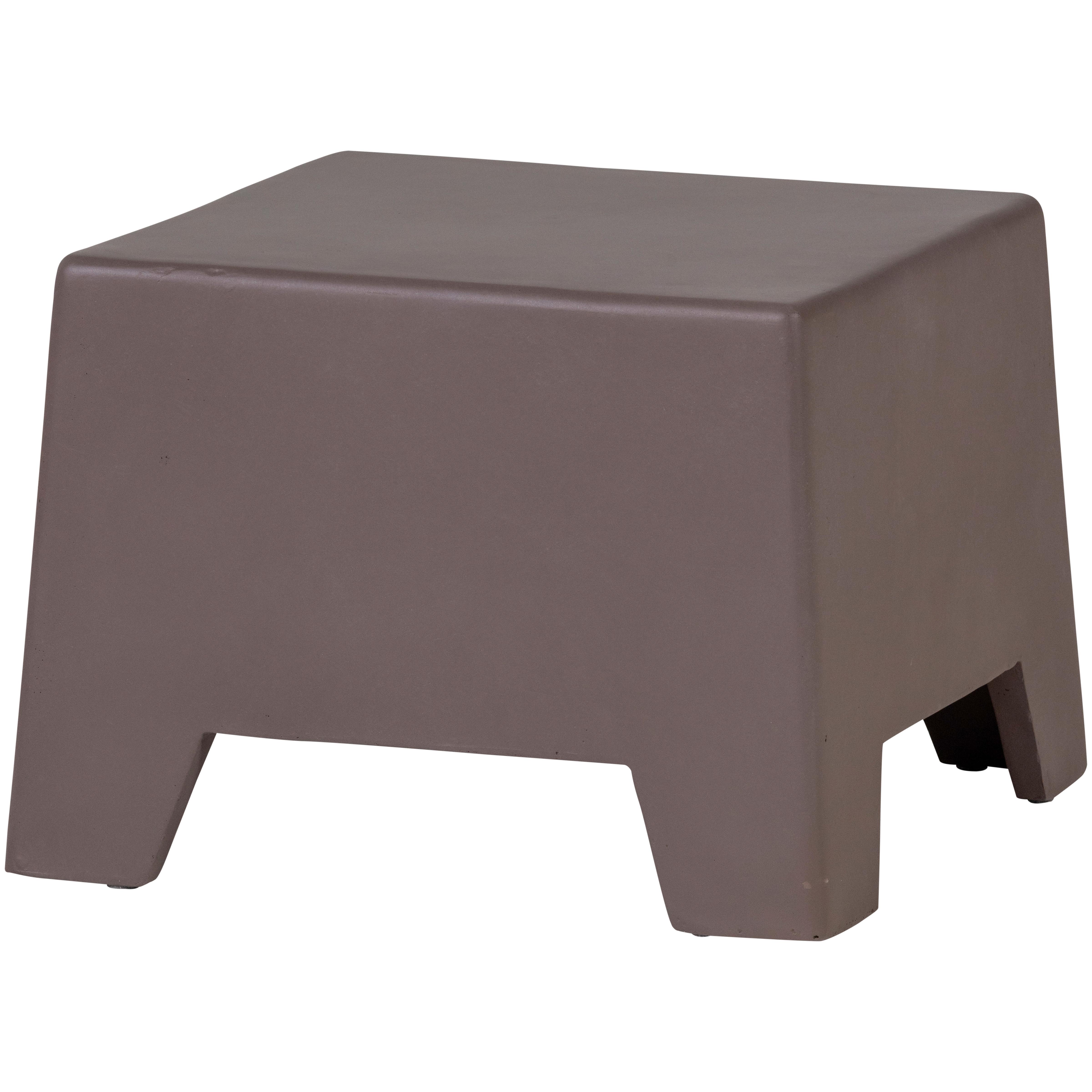 Beistelltisch Zina Braun B: 50 cm - Braun, Design, Glas/Keramik (50/50/36cm) - Livetastic