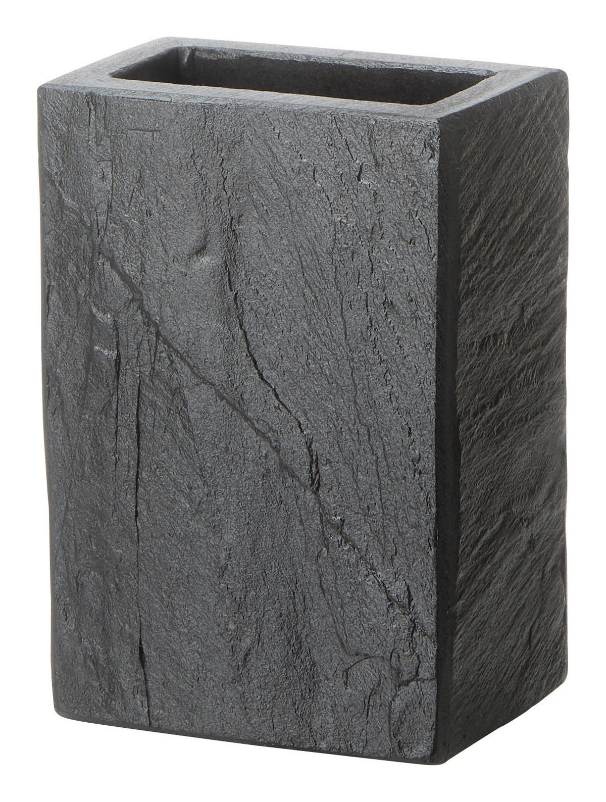 Zahnbürstenhalter Loki In Anthrazit - antracit, prirodni materijali (7,5/11/5cm)