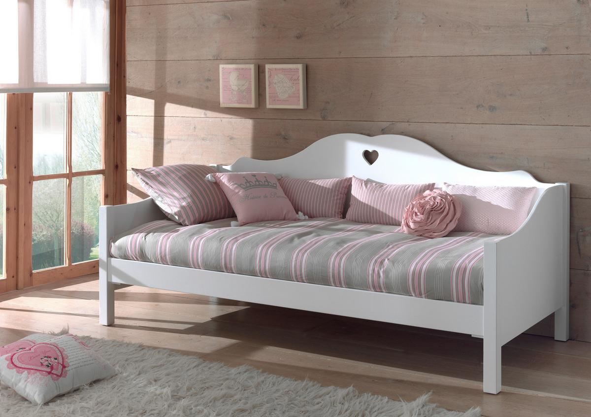 Kojenbett 90x200 Amori, Weiß - Weiß, KONVENTIONELL, Holzwerkstoff (90/200cm) - MID.YOU