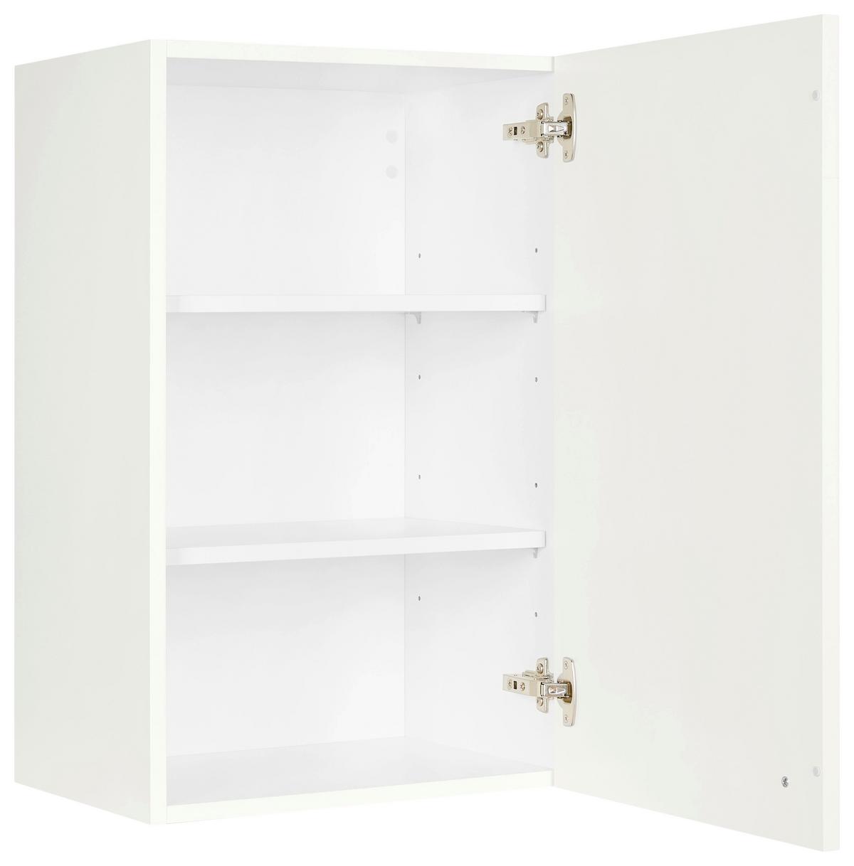 Küchenoberschrank Cascada Weiß - Schwarz/Weiß, MODERN, Holzwerkstoff/Metall (45/72/35cm) - Nobilia