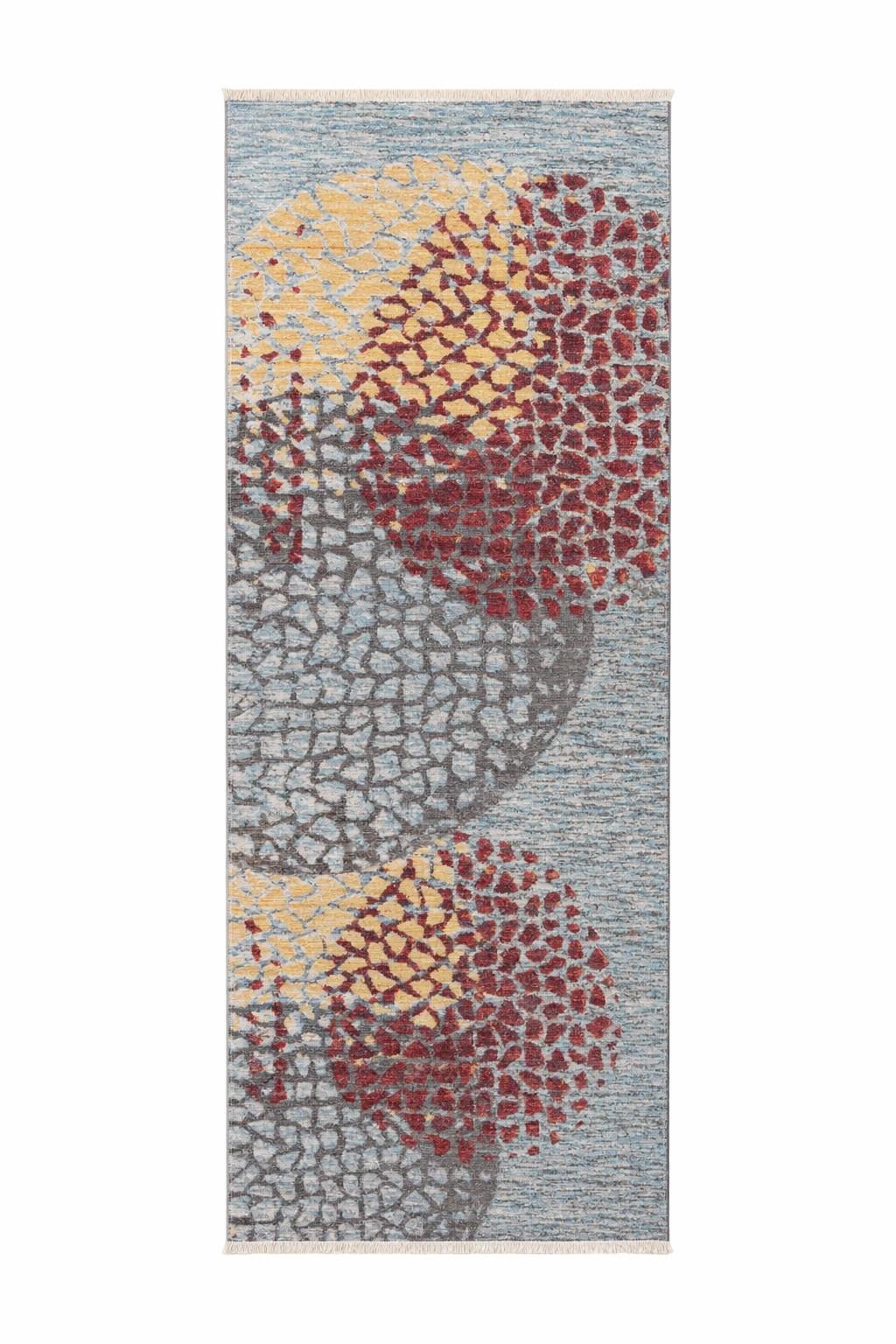 Läufer Milan 425 Multi / Rot 80x150 - Rot/Multicolor, Basics, Textil (80/150cm) - Kayoom