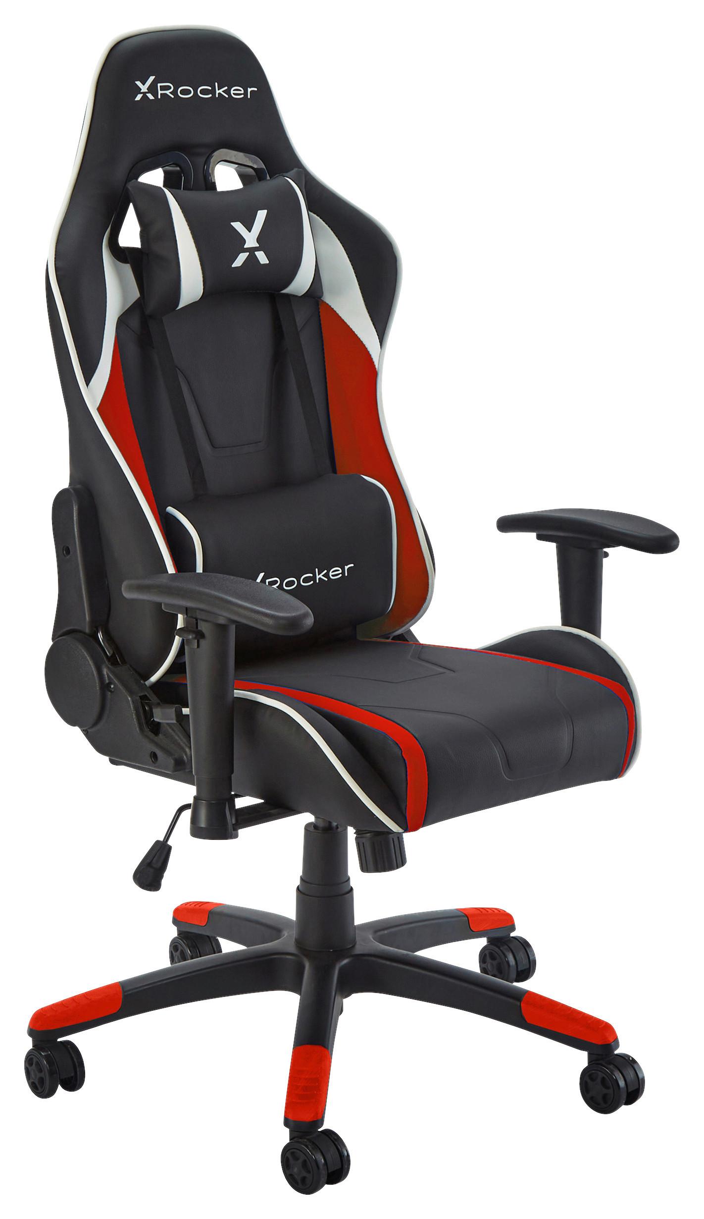Gamingsessel Agility ca. 55x113x62,5cm Schwarz/Rot - Rot/Schwarz, MODERN, Kunststoff/Textil (55/113/62,5cm) - X Rocker