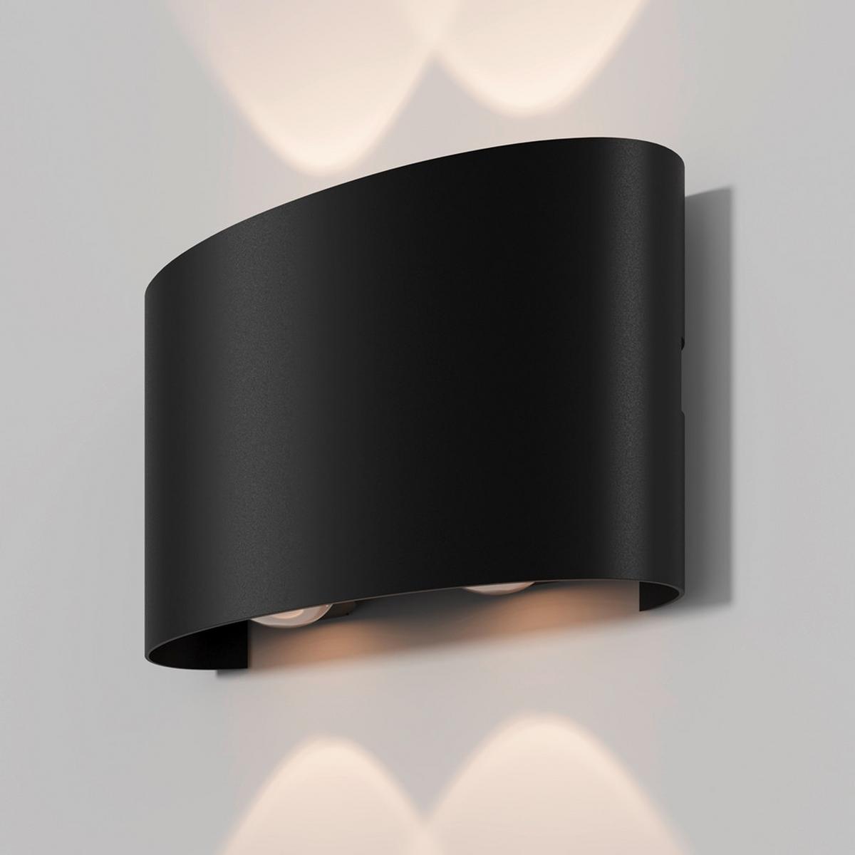 AUSSENLEUCHTE STRATO - Schwarz, Modern, Metall (12/3,7/8cm) - MAYTONI