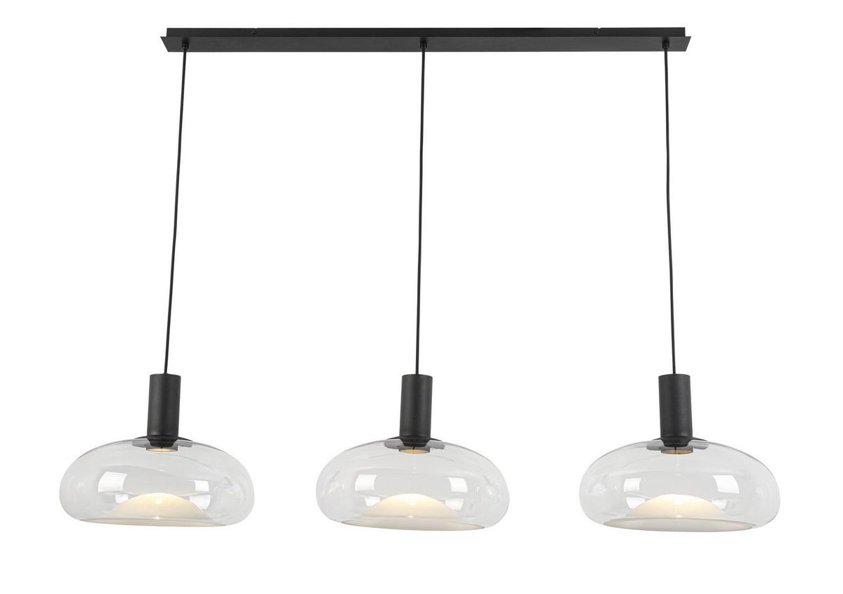 LAMPA WISZĄCA LUNE *DK* - czarny, Design, metal/szkło (135,5/37/183cm) - Dieter Knoll