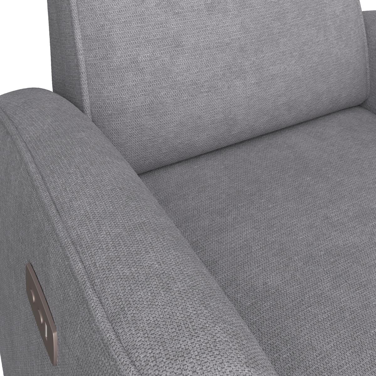 Fotoliu pentru televizor LEON - gri închis, Basics, plastic/lemn (80/102/96cm) - Ondega