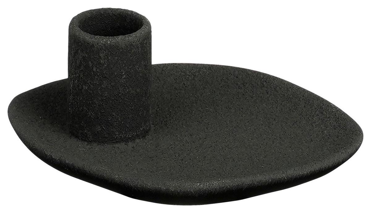 Kerzenhalter James in diversen Farben - Schwarz/Weiß, MODERN, Keramik (13/4/10cm) - Modern Living