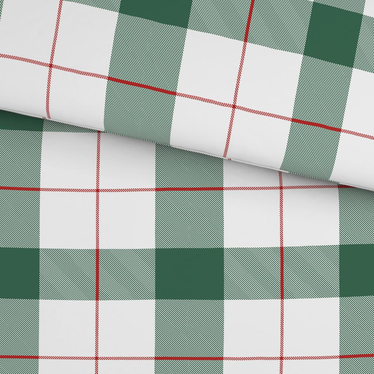 Bettwäsche Karolin Grün/Rot/Weiß ca. 135x200cm - Rot/Weiß, KONVENTIONELL, Textil (135/200cm) - Mömax