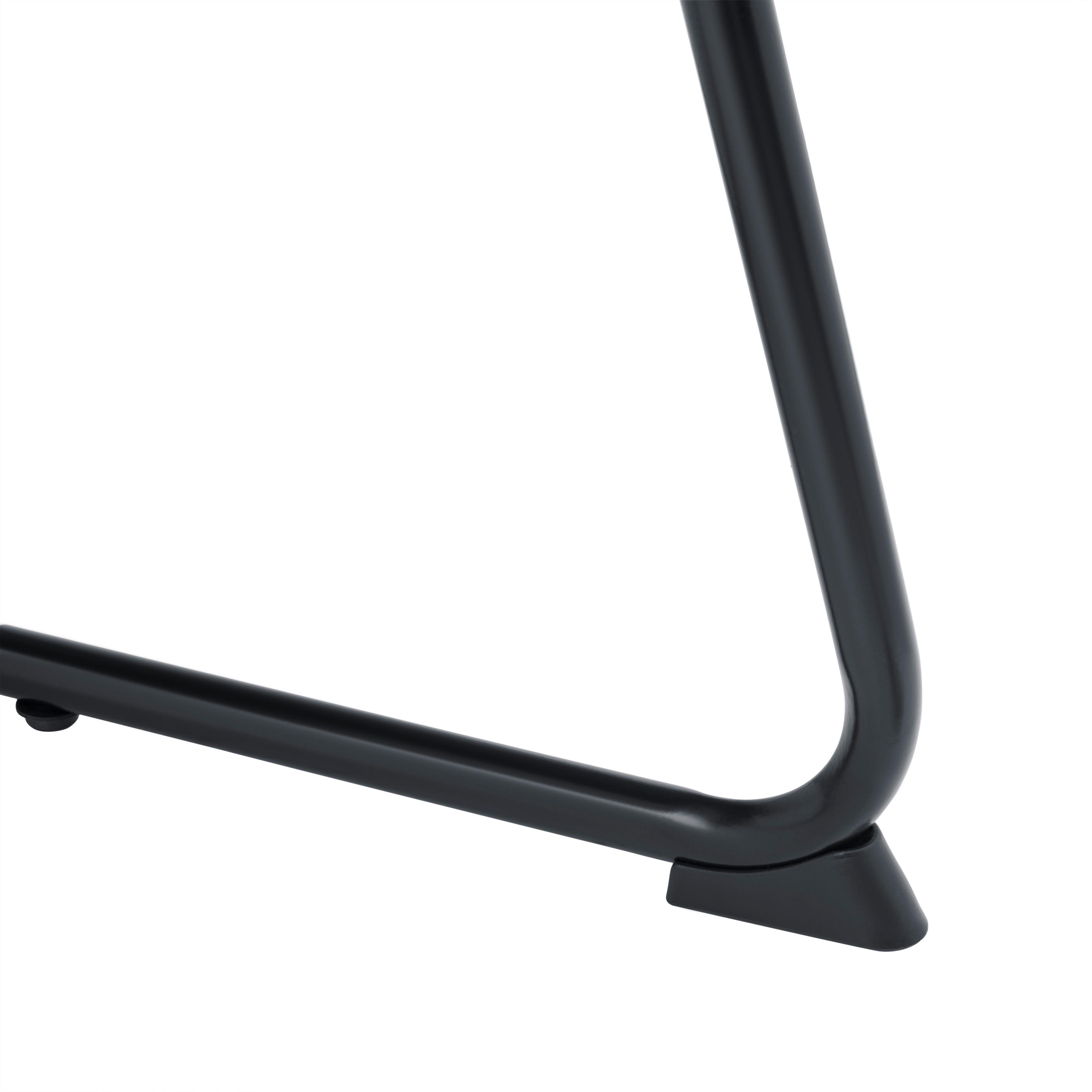 SOFFBORD MICA - svart, Modern, metall/trämaterial (55/55/46cm) - Mömax