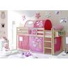 Spielbett Holz Malte ca. 90x200 cm Rosa - Pink/Naturfarben, Natur, Holz (90/200cm) - MID.YOU