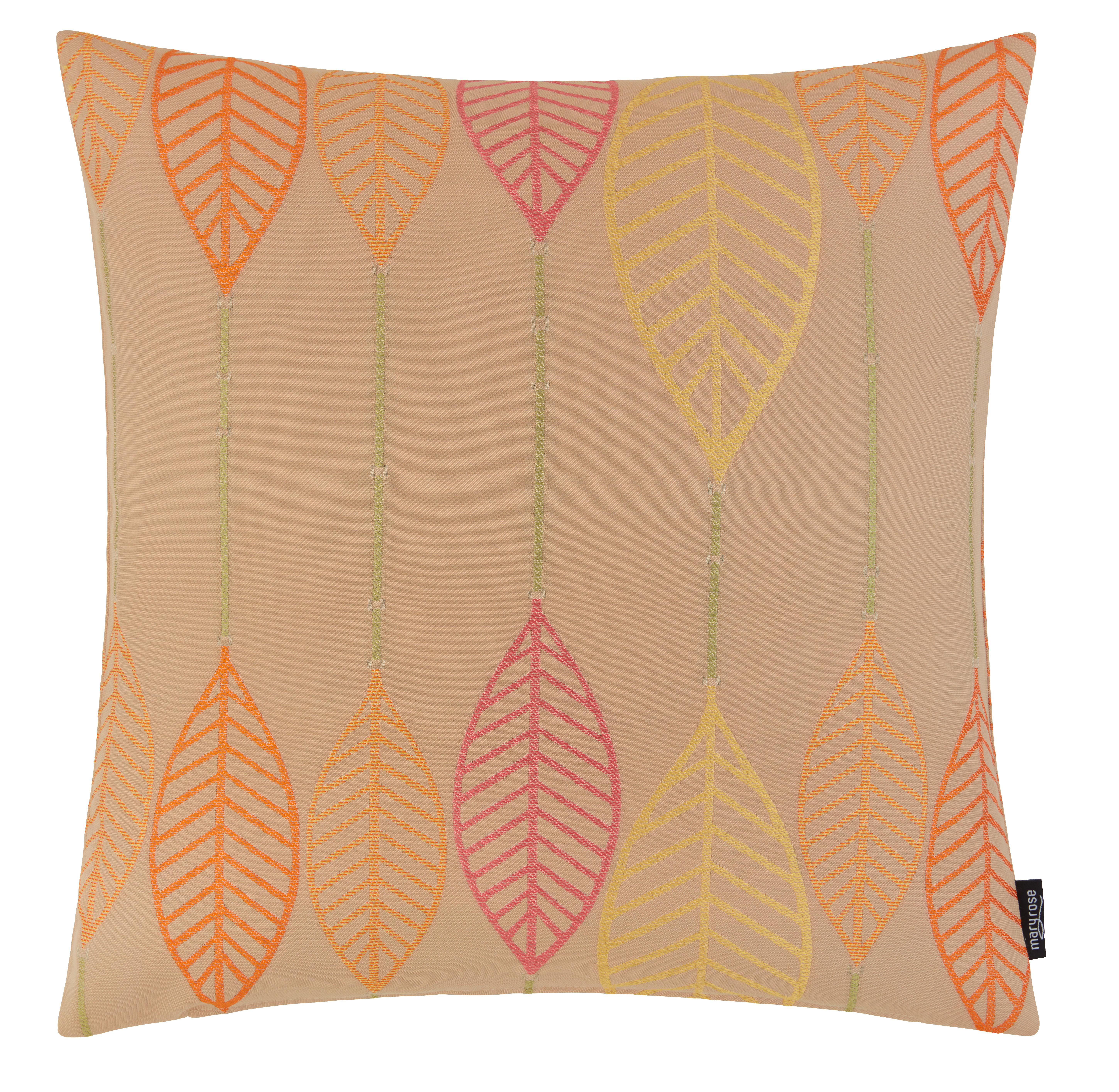 Zierkissen Olivia in Orange ca. 50x50cm - Orange, MODERN, Textil (50/50cm) - Mary's