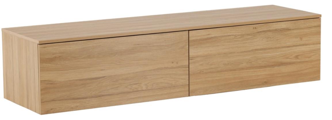 LOWBOARD FRIHAMN - Naturfarben, Design, Holz (160/35/45cm) - Livetastic
