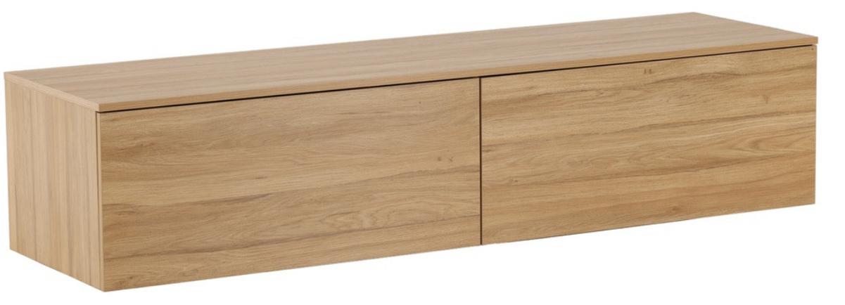 LOWBOARD FRIHAMN - Naturfarben, Design, Holz (160/35/45cm) - Livetastic