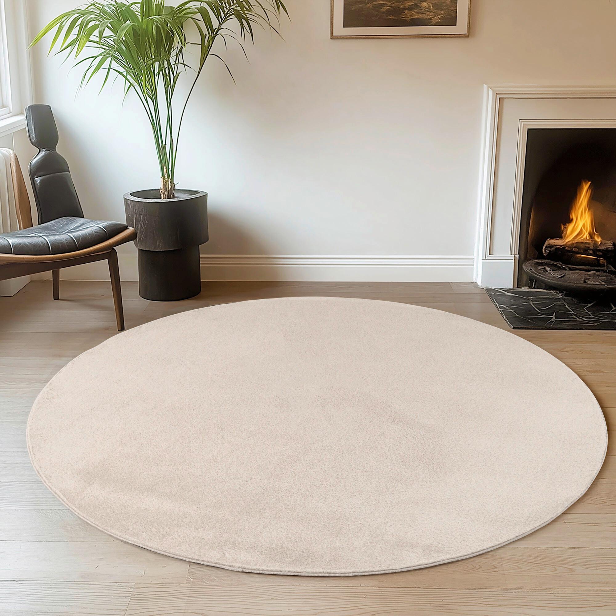 Tkana Preproga Joy, Krem Barva, 80cm - krem barve, Design, tekstil (80cm)