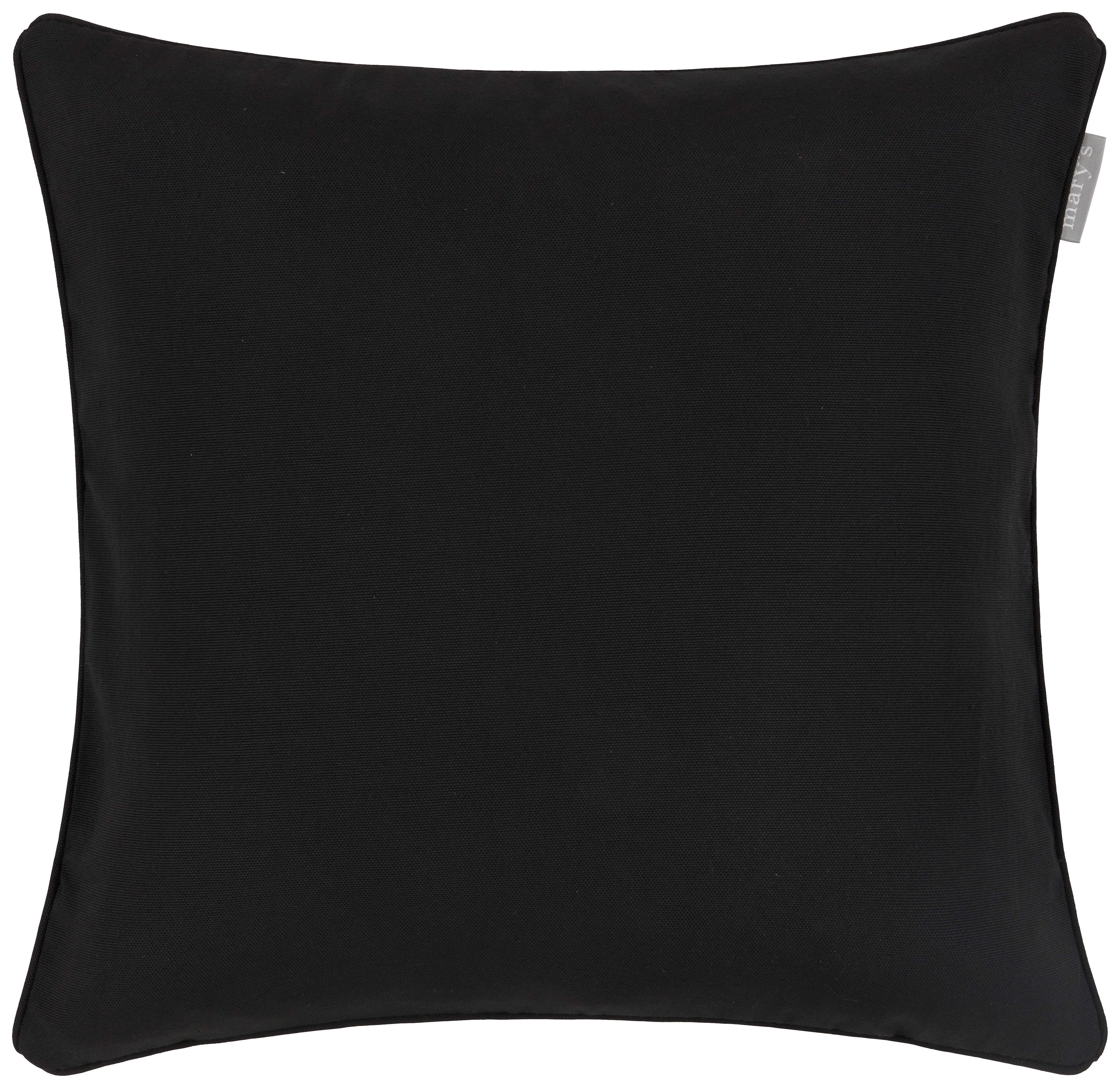 Kissenhülle Steffi Paspel in Schwarz ca. 40x40cm - Schwarz (40/40cm) - Mary's