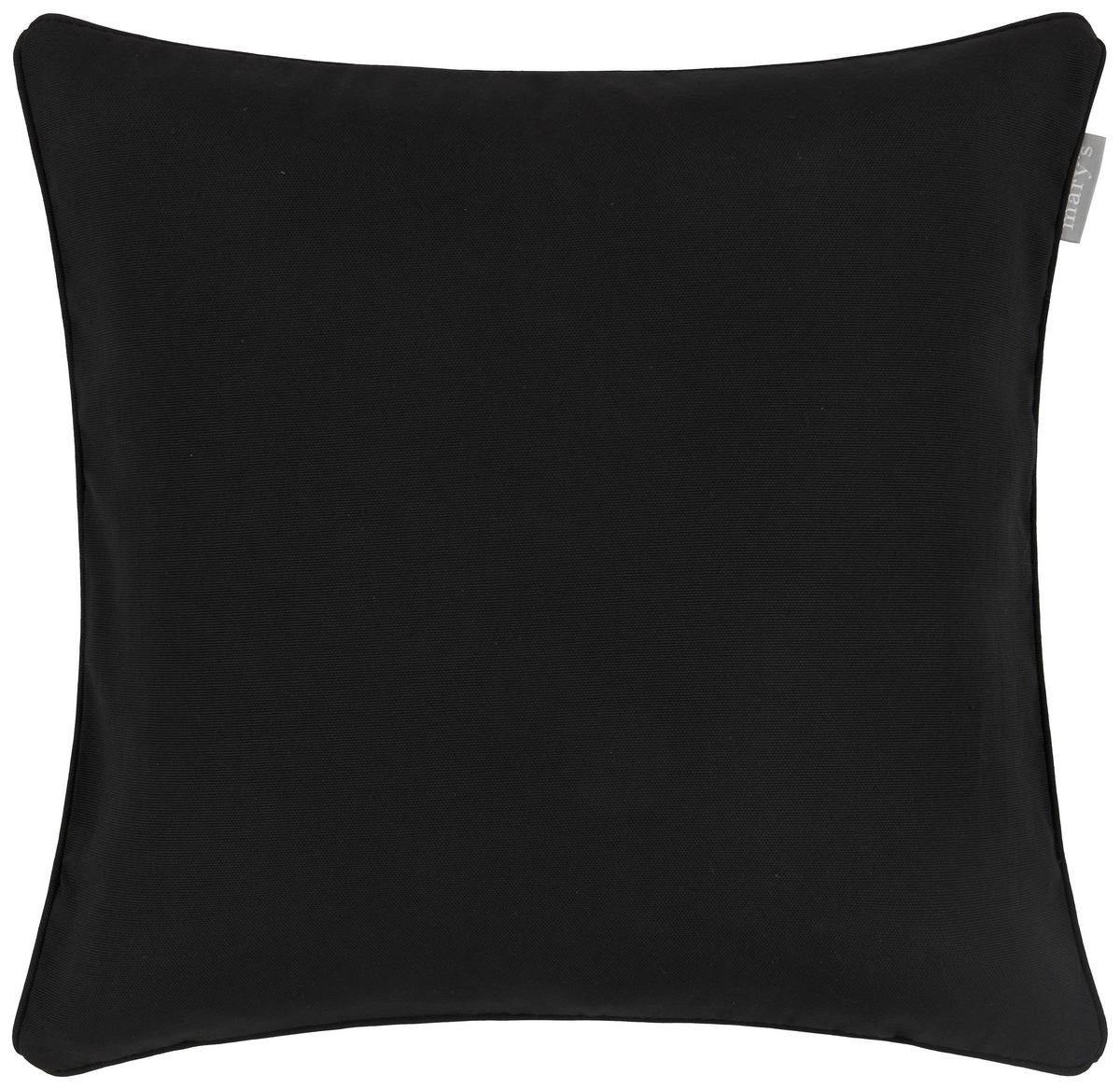 Kissenhülle Steffi Paspel in Schwarz ca. 40x40cm - Schwarz (40/40cm) - Mary's