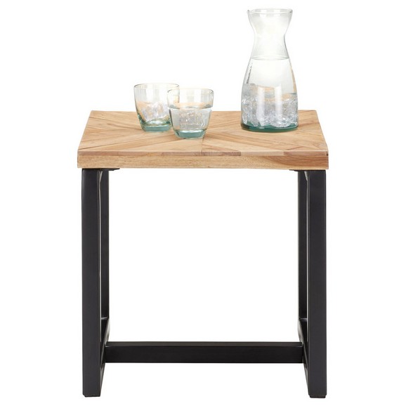 Beistelltisch Holz Online Kaufen Mömax Beistelltisch Holz Schwarz Akaziefarben Lifestyle Metall 50