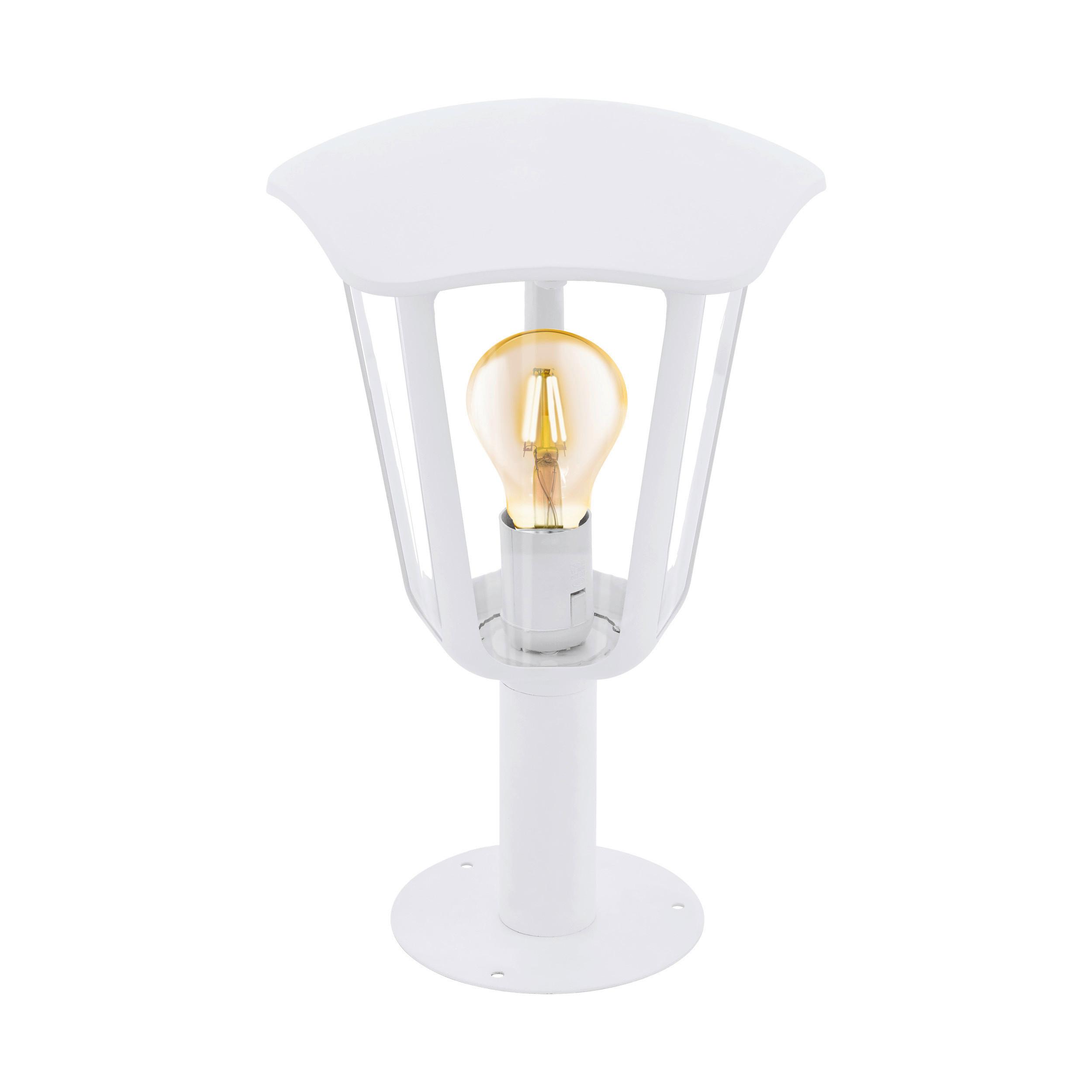 Stehleuchte Monreale in Weiß max. 60 Watt - Transparent/Weiß, Basics, Kunststoff/Metall (23/33,5cm) - Eglo