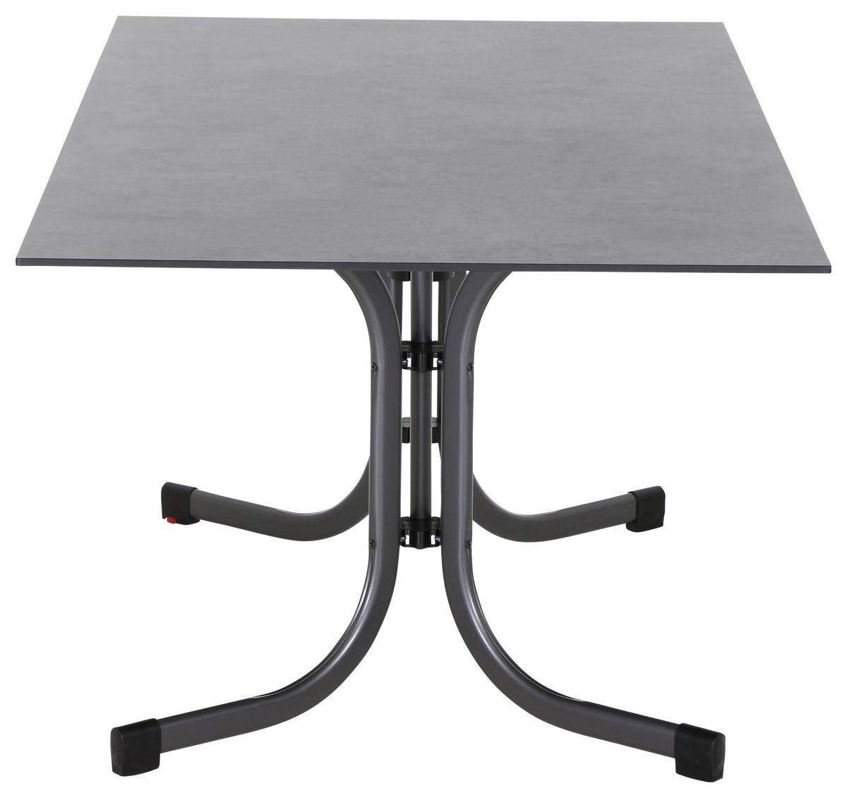 Loungegarnitur 5-tlg Velia aus Metall - Anthrazit/Schwarz, KONVENTIONELL, Keramik/Textil - Siena Garden