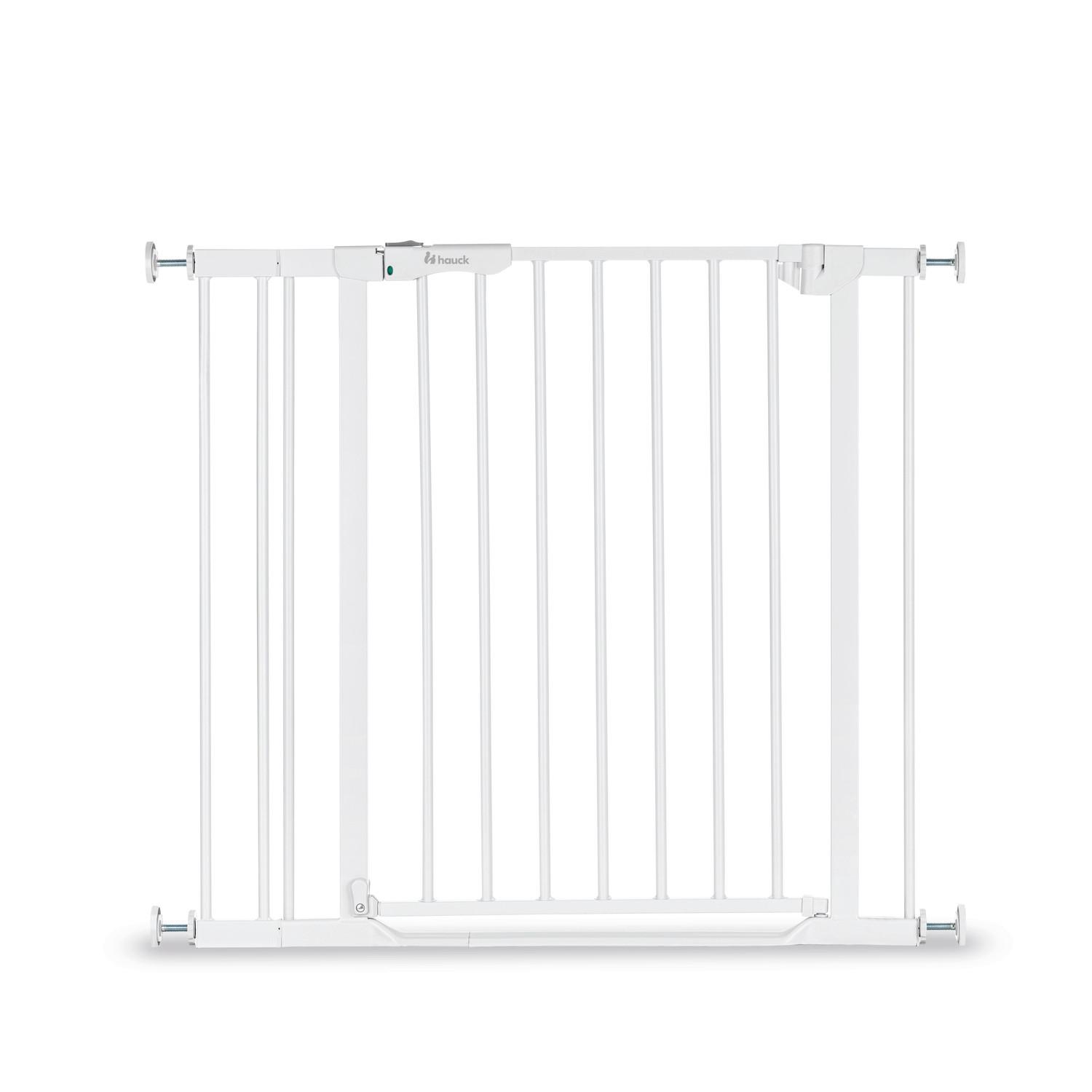 BRAMKA OCHRONNA NA SCHODY CLEAR STEP​ AUTOCLOSE 2 SET - biały, Basics, tworzywo sztuczne/metal (84 - 89/77/4cm) - Hauck