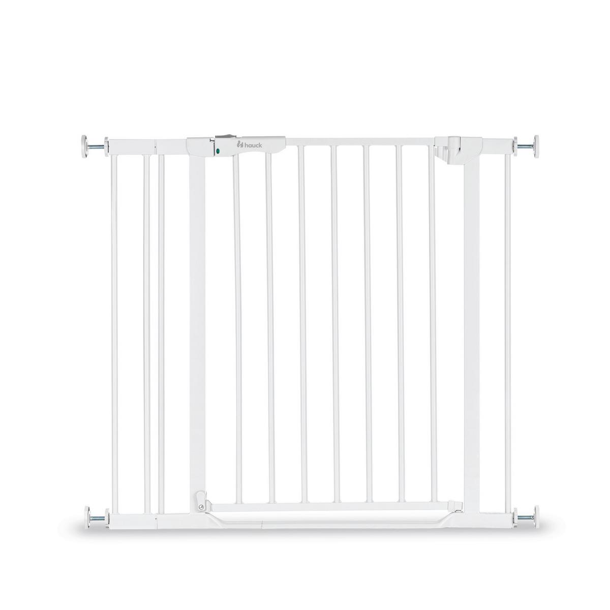 BRAMKA OCHRONNA NA SCHODY CLEAR STEP​ AUTOCLOSE 2 SET - biały, Basics, tworzywo sztuczne/metal (84 - 89/77/4cm) - Hauck