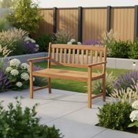 Gartenbank Holz 2-Sitzer Woody - Akaziefarben, Basics, Holz (110/56/86cm) - Acamp