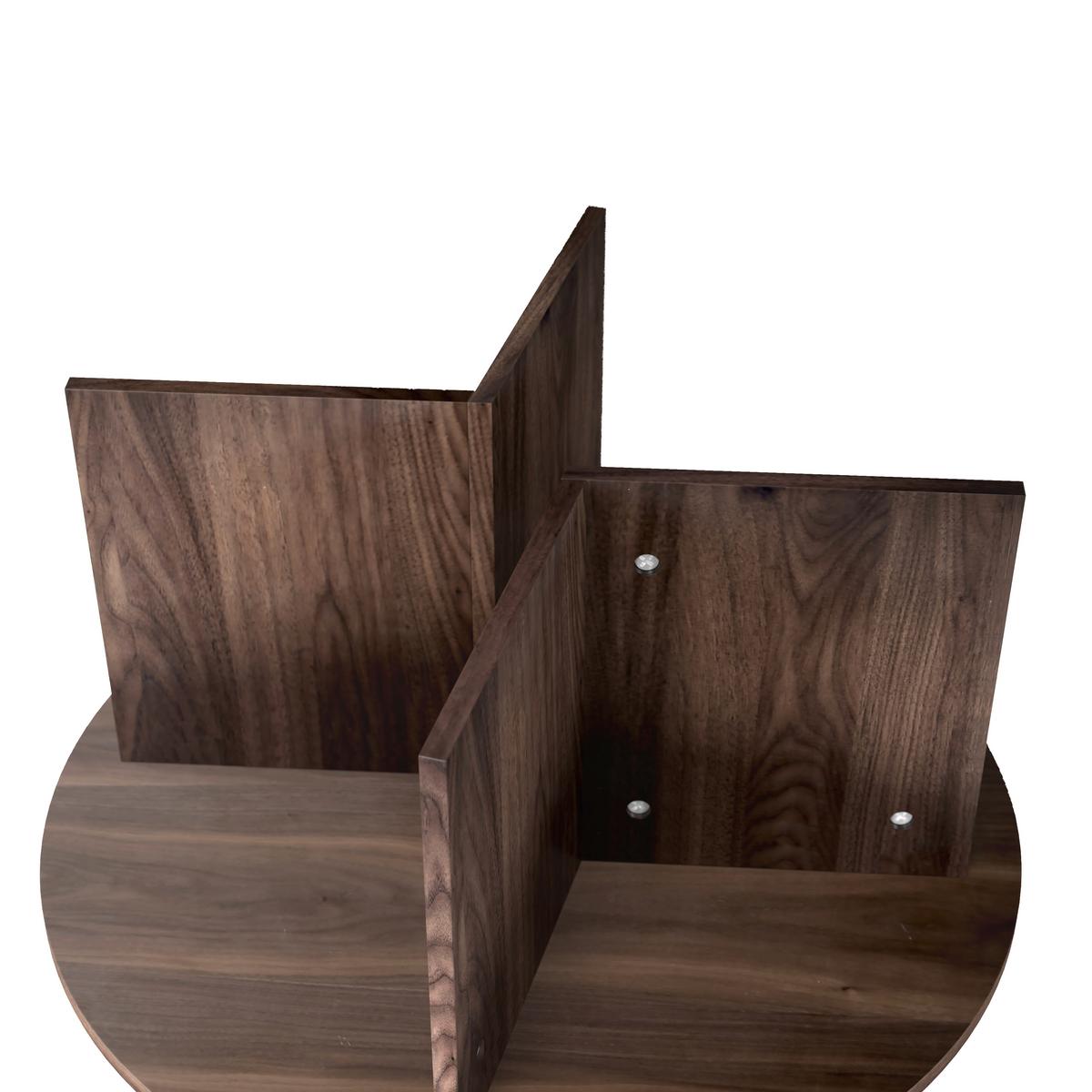Couchtisch Celina Walnussfarben MDF rund - Walnussfarben, MODERN, Holz/Holzwerkstoff (80/39/80cm) - Bessagi Home