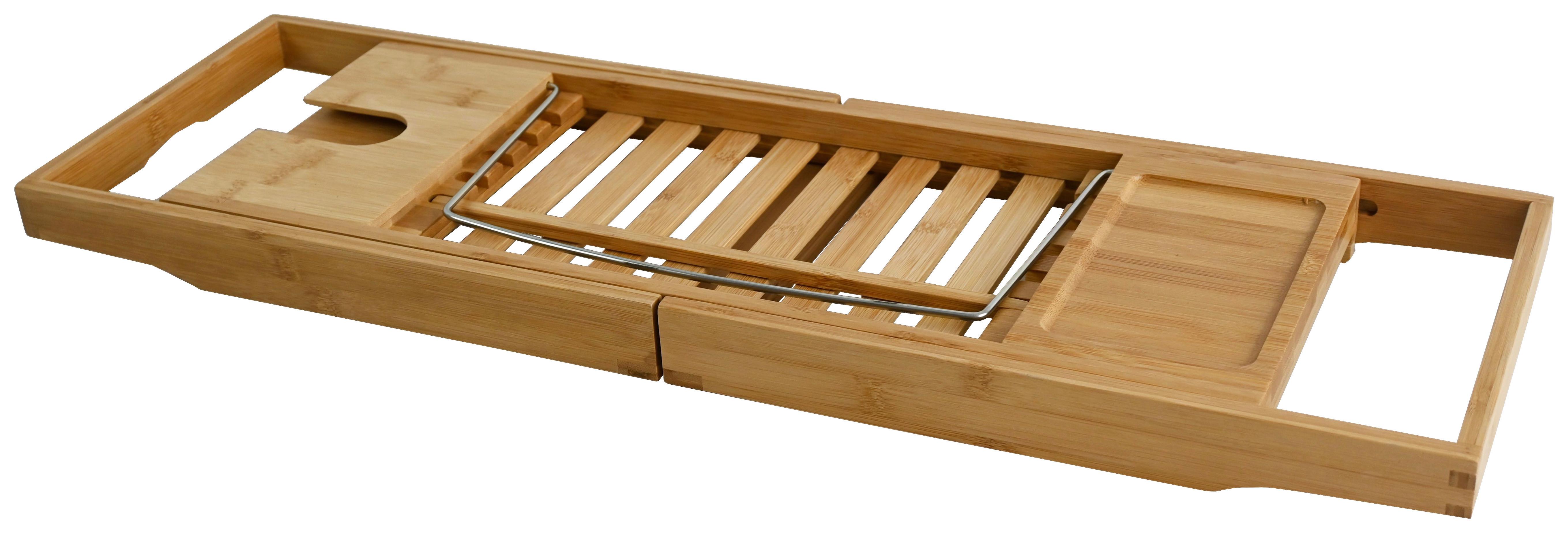 BADKARSHYLLA BETTY - naturfärgad, Klassisk, metall/naturmaterial (70-110/22/4cm) - Mömax