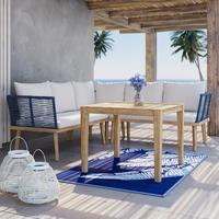 Lounge Garnitura Julina, Krem - krem barve/barve akacije, Moderno, kovina/tekstil (205/76/72cm) - Bessagi Garden