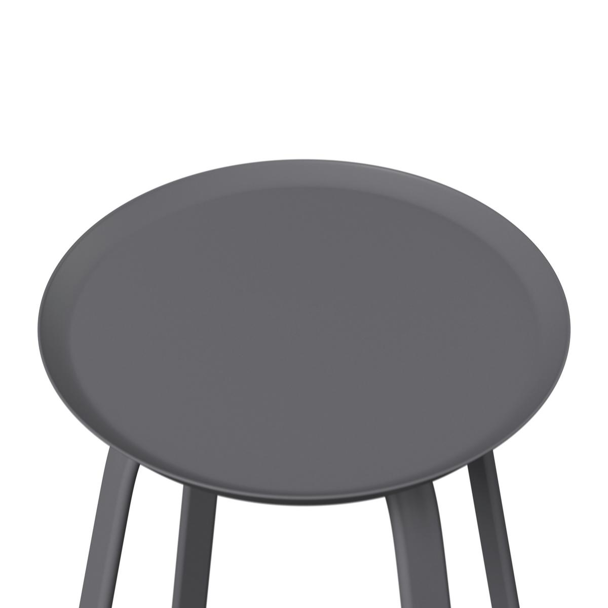 STOLIK BOCZNY KATI - antracytowy, Design, metal (40/40/46cm) - Ambia Garden