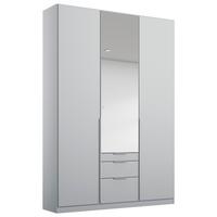 Dulap cu uși rotative ALABAMA - argintiu/gri deschis, Modern, material pe bază de lemn (136/229/54cm)