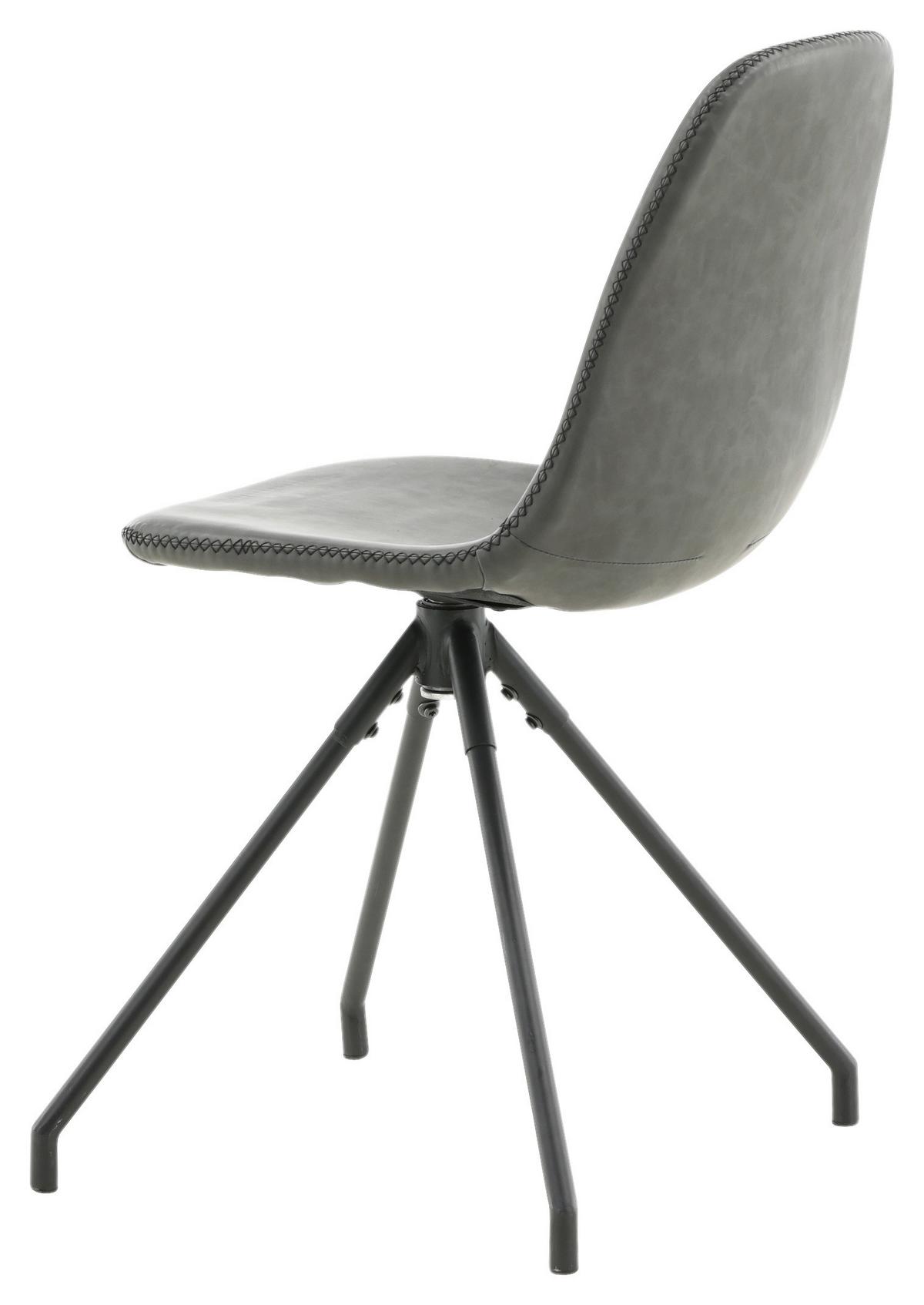 STUHL-SET POLAR - Schwarz, Design, Textil/Metall (44/88/54cm) - Livetastic