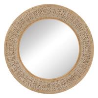 Oglindă decorativă Nathan cca. 90 cm - bej, Basics, sticlă/materiale naturale (90,5cm)