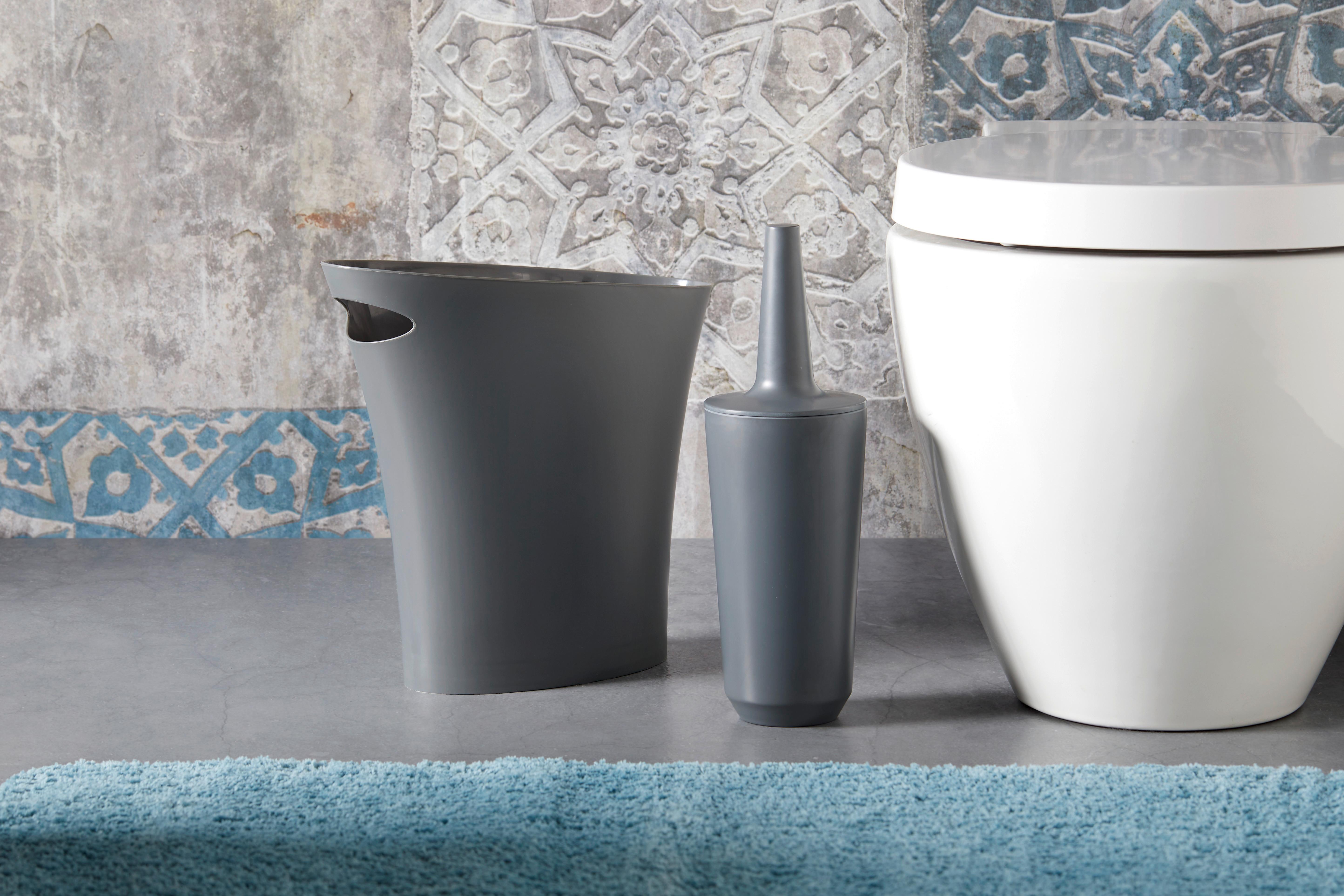 WC-Bürste Mit Halter In Lila – Dekoratives Set Mit Geripptem Design, BPA-frei & Kraftvoll Reinigend